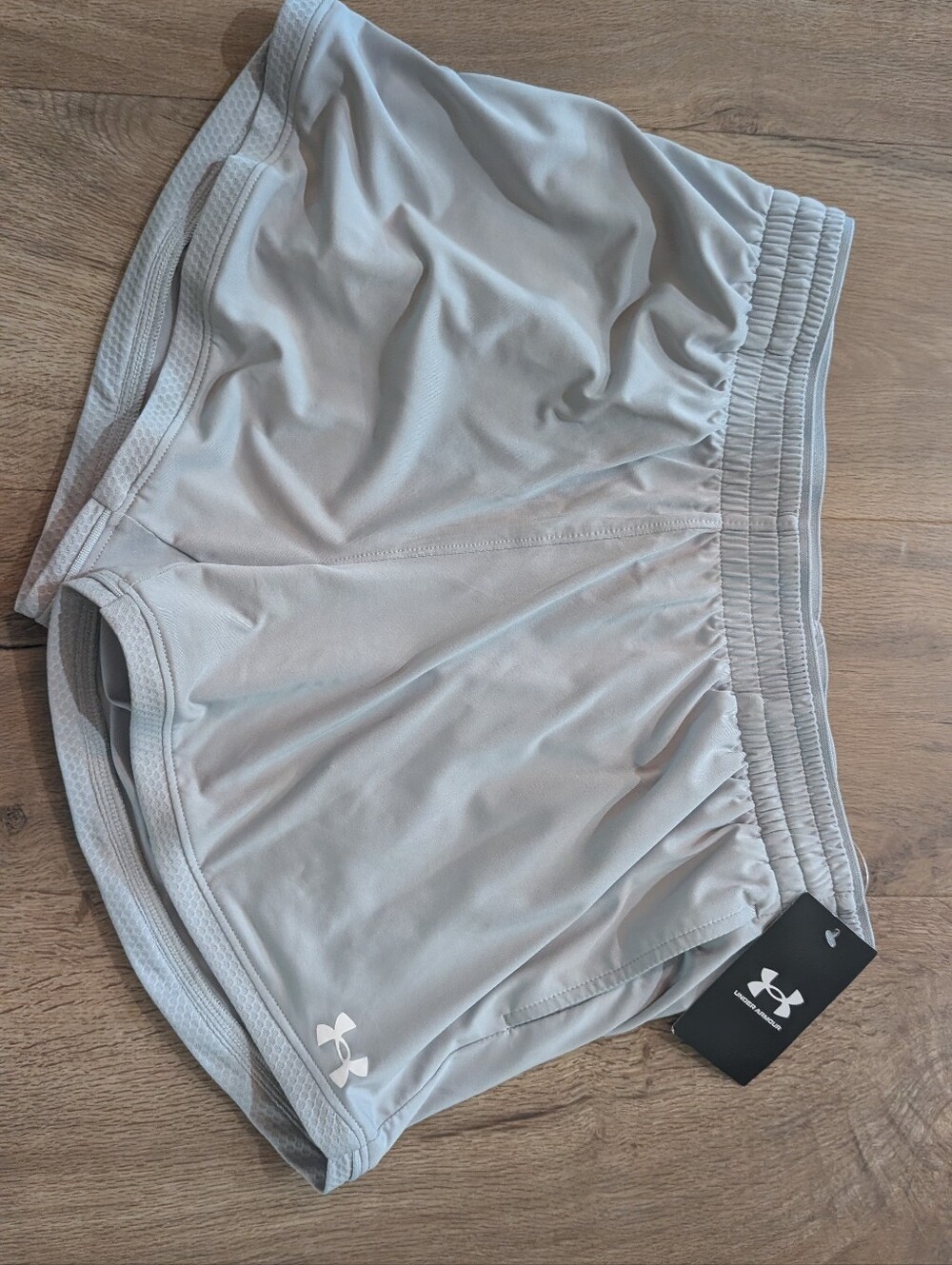 Under Armour Women’s Light Gray Athletic Running Shorts